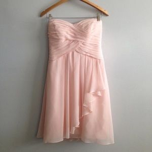 David’s Bridal Pink Bridesmaid Dress